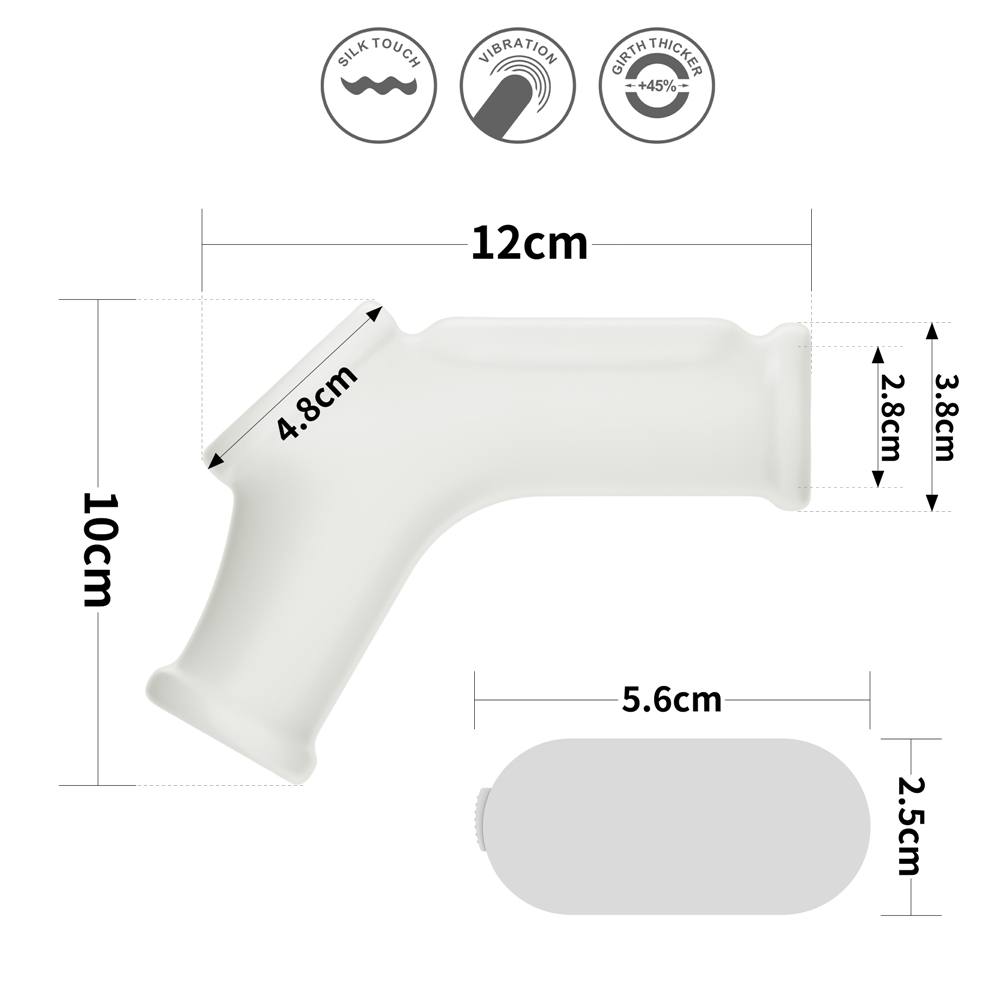 Lovetoy - Knights Silk Vibro Scrotum Ring - White photo-7