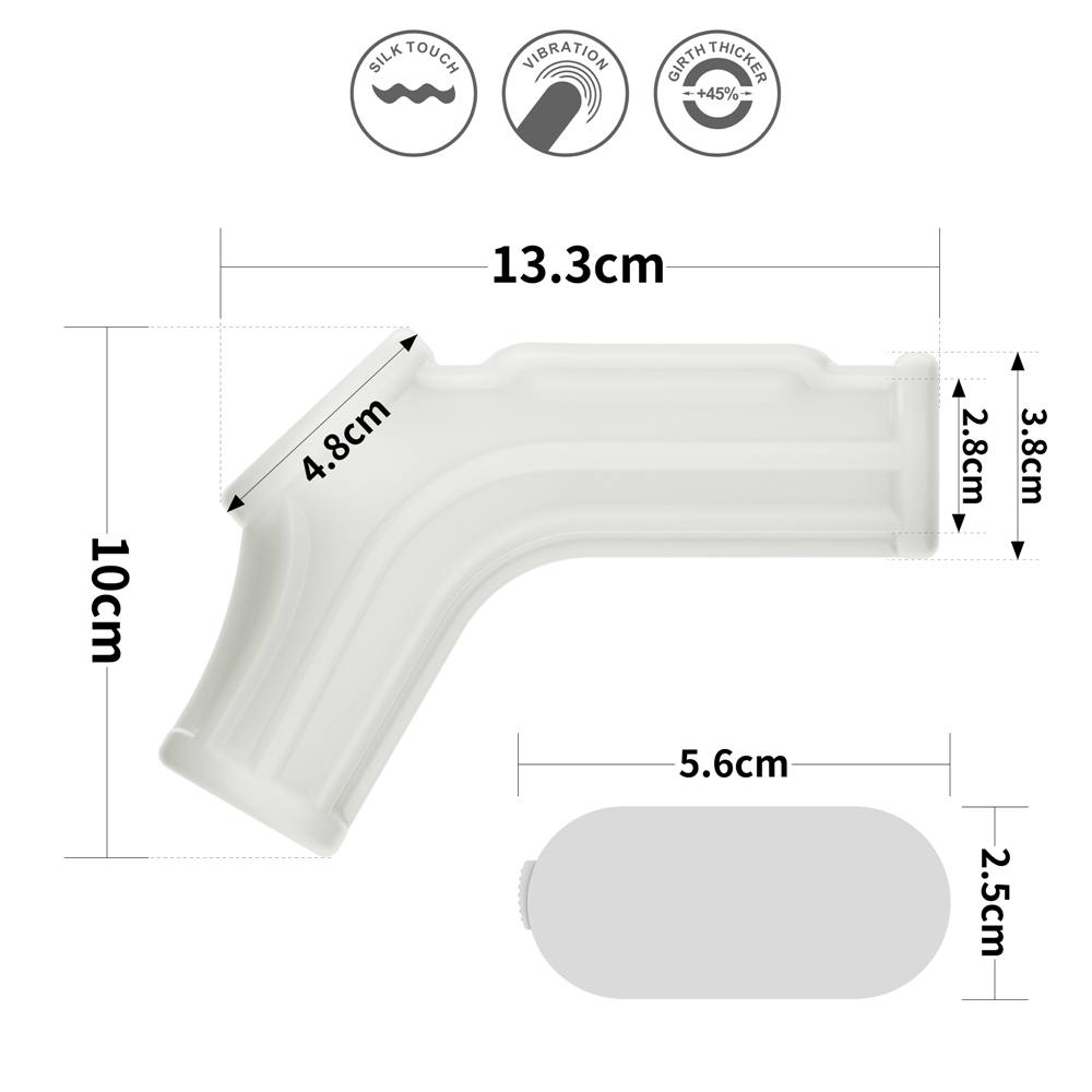 Lovetoy - Knights Ridge Vibro Scrotum Ring - White photo-7