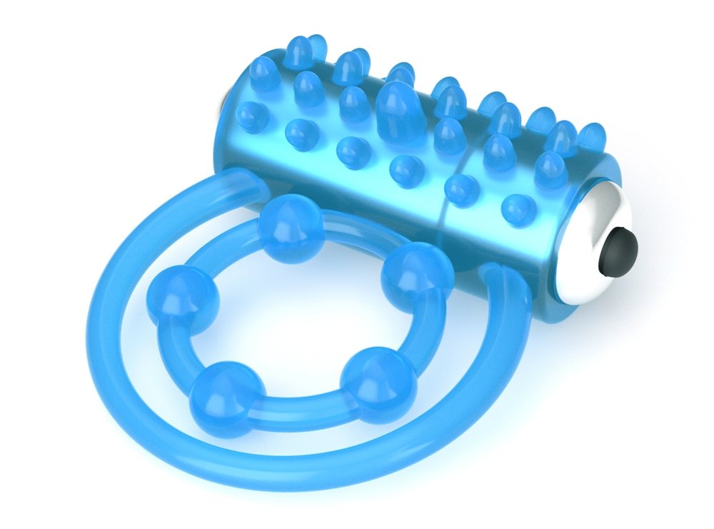 Lovetoy - Lumino Play Vibro Double Ring - Blue photo-3