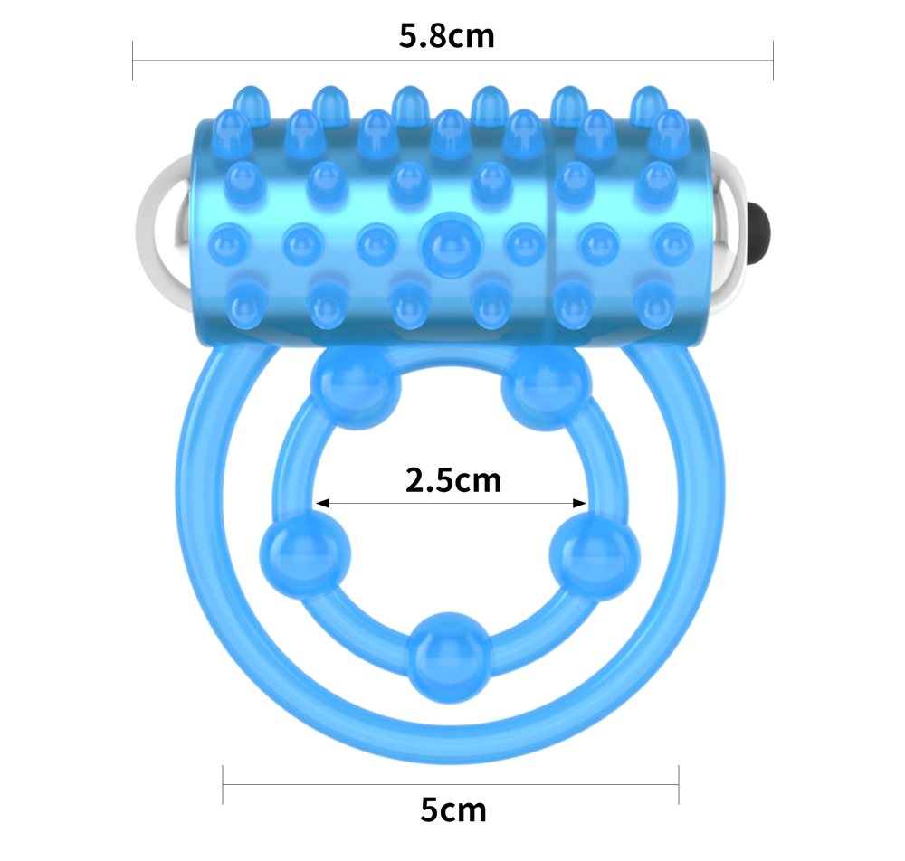 Lovetoy - Lumino Play Vibro Double Ring - Blue photo-12