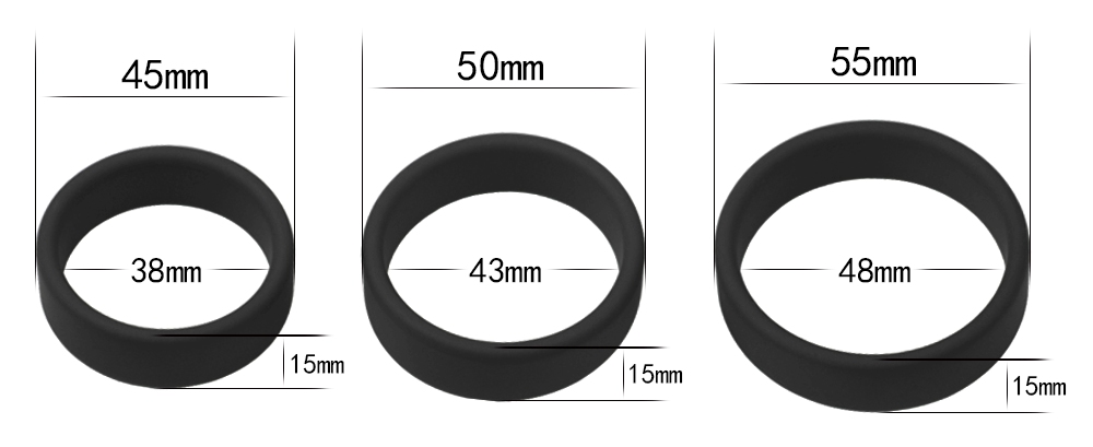 Lovetoy - Power Plus Pro Rings - Black photo-4