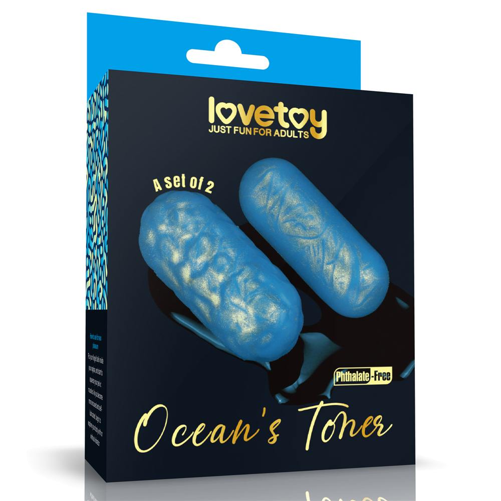 Lovetoy - Ocean's Toner Long Egg Set - Blue photo-12