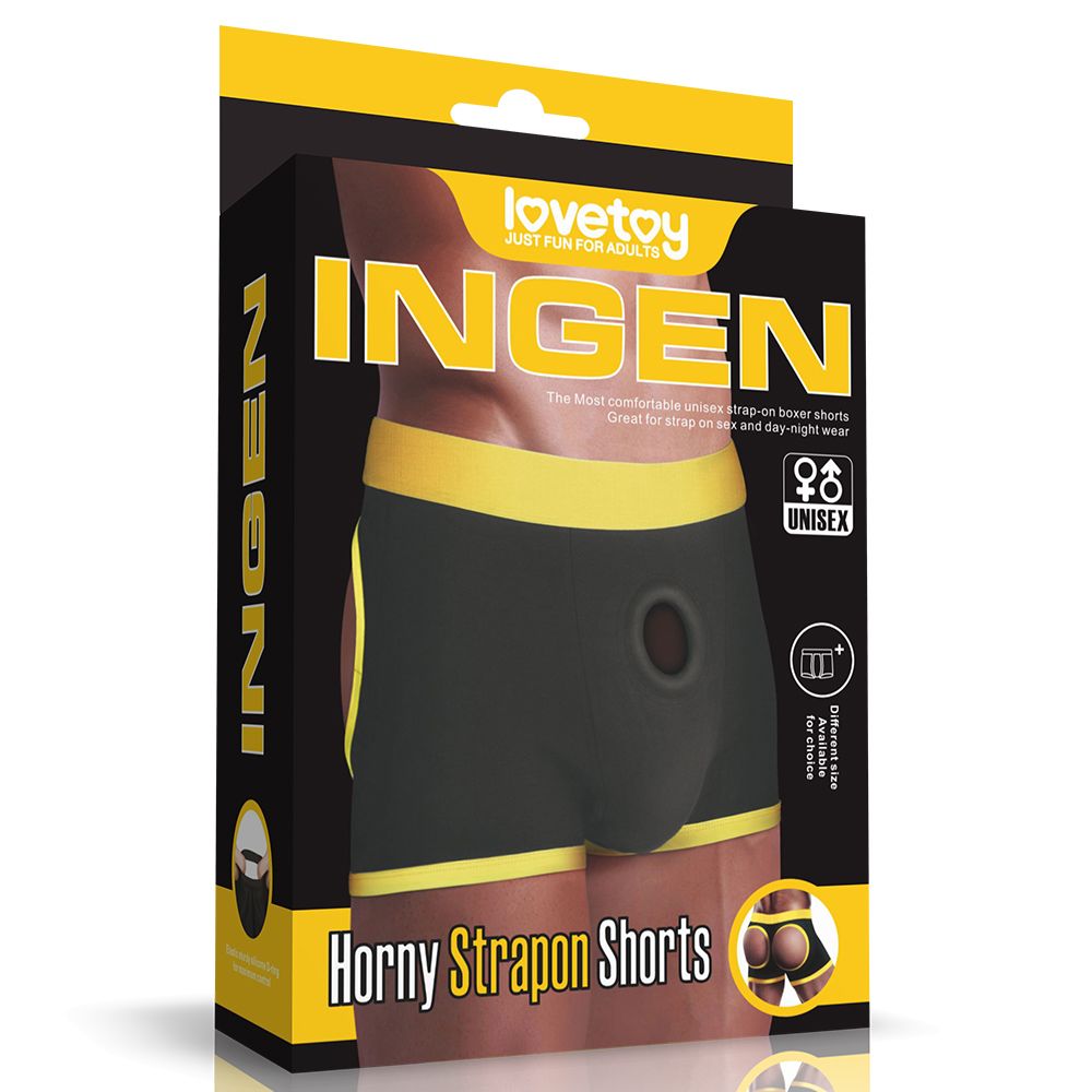 Lovetoy - Horny Strapon Shorts - Black - XS/S photo-24