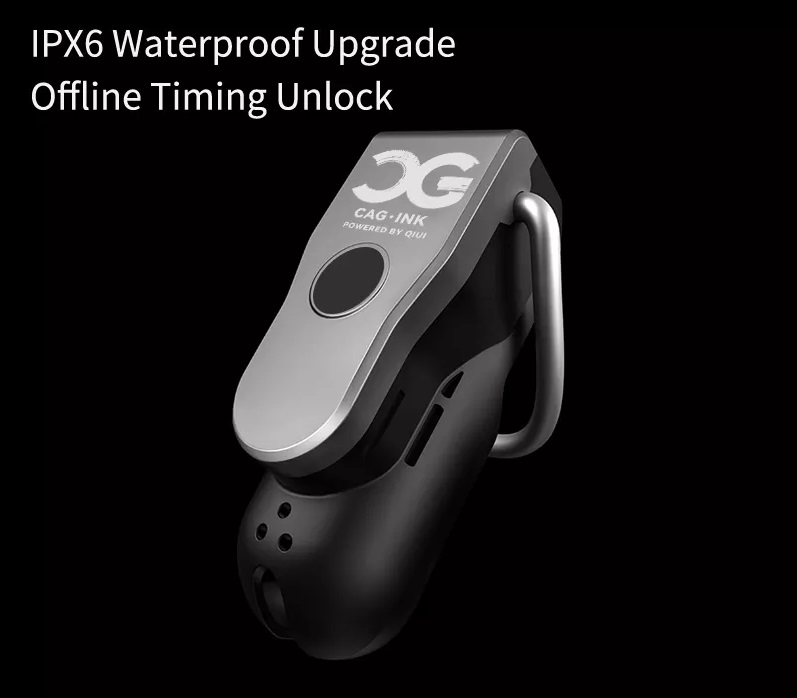 QIUI - APP Controlled Chastity Device L - Black photo-8