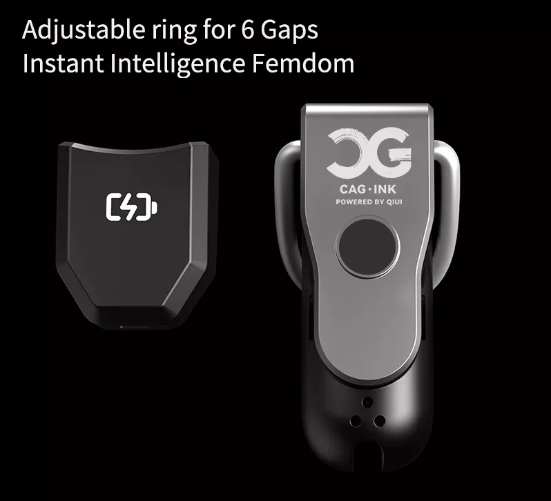 QIUI - APP Controlled Chastity Device M - Black photo-4