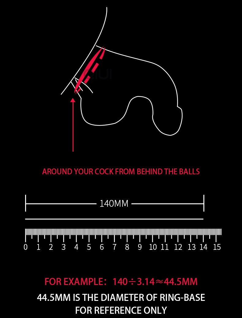 QIUI - APP Controlled Chastity Device M - Black photo-16