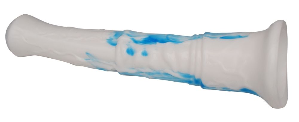 FAAK - Horse Long Dildo - White/Blue photo-10