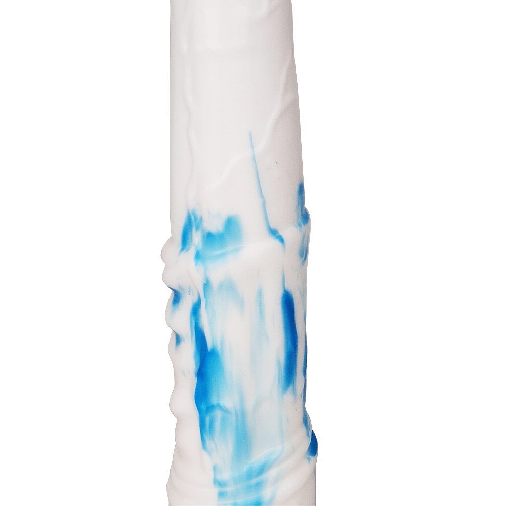 FAAK - Horse Long Dildo - White/Blue photo-15