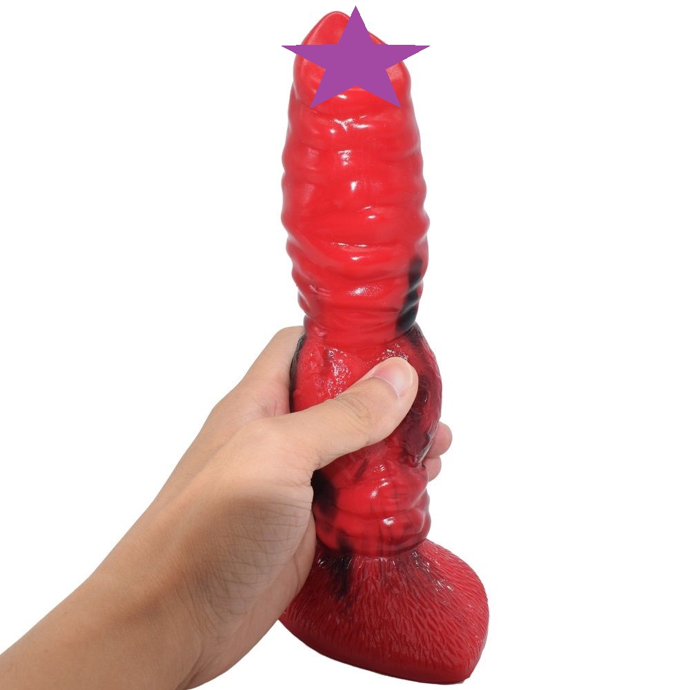 FAAK - Wolfdog Dildo - Red/Black photo-2