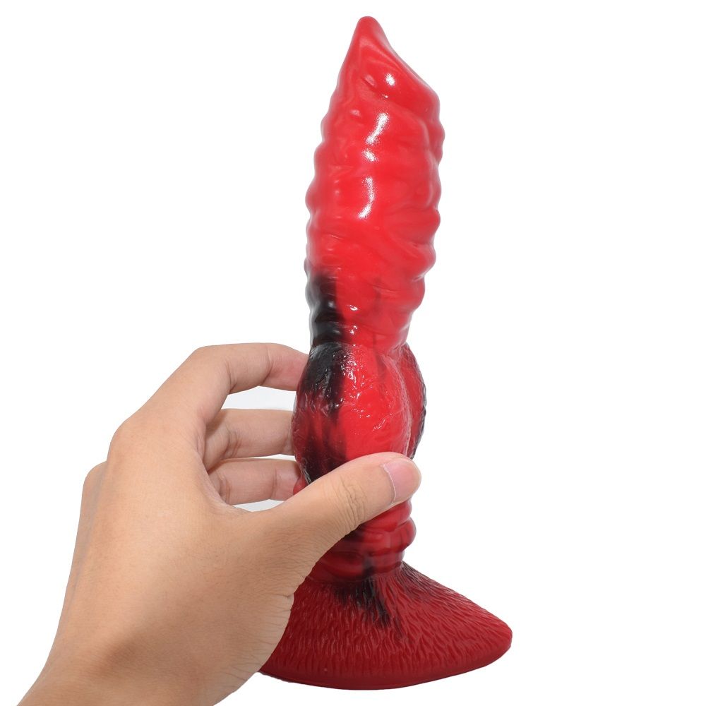 FAAK - Wolfdog Dildo - Red/Black photo-4