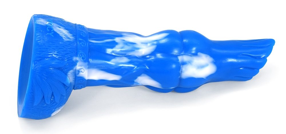FAAK - Mythical Beast Gluttony Dildo - Blue/White photo-8