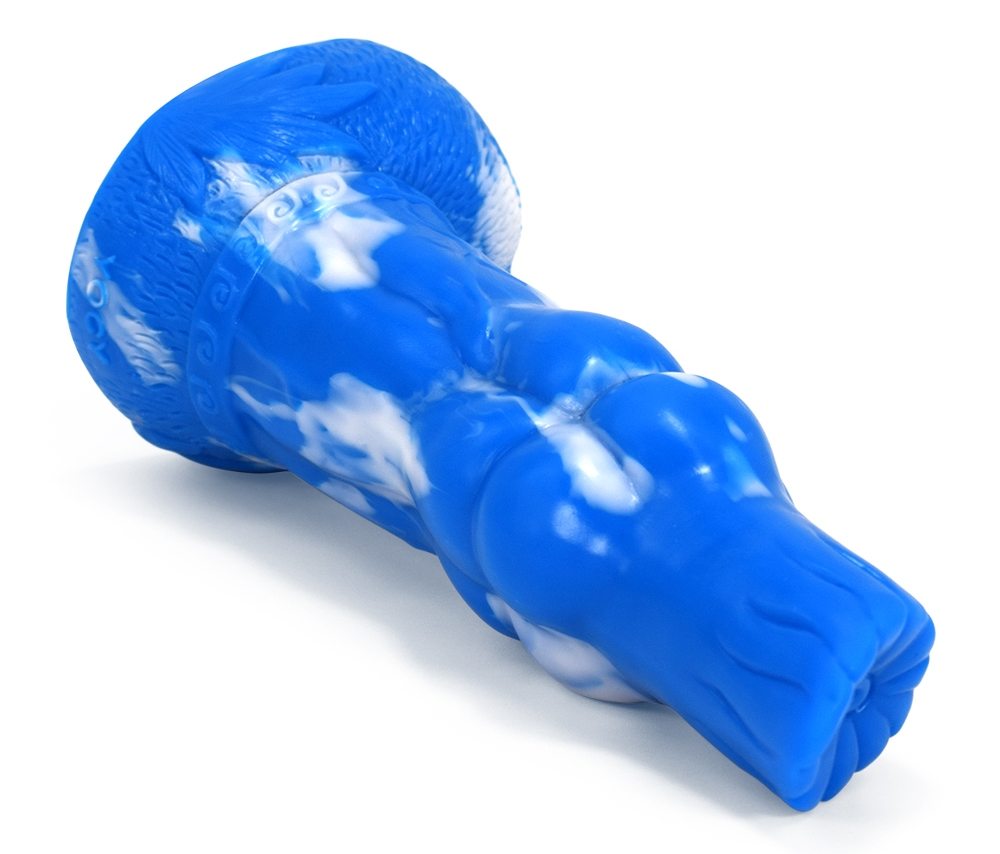 FAAK - Mythical Beast Gluttony Dildo - Blue/White photo-11