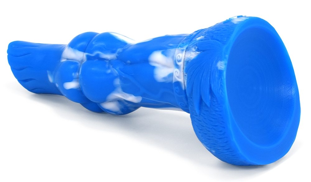 FAAK - Mythical Beast Gluttony Dildo - Blue/White photo-16