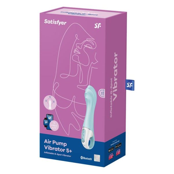 Satisfyer - Air Pump Vibrator 5 - Blue photo-7