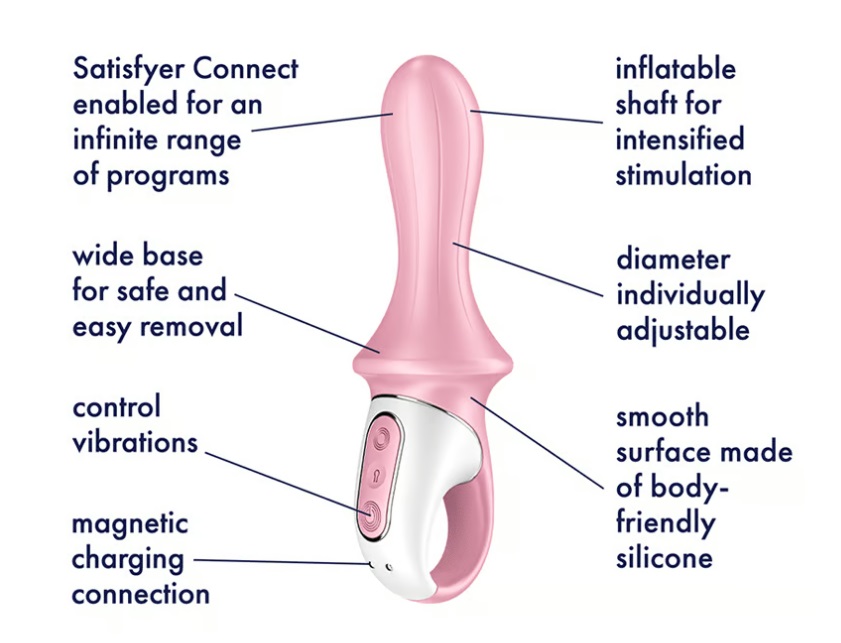 Satisfyer - Air Pump Booty 5 - Pink photo-4
