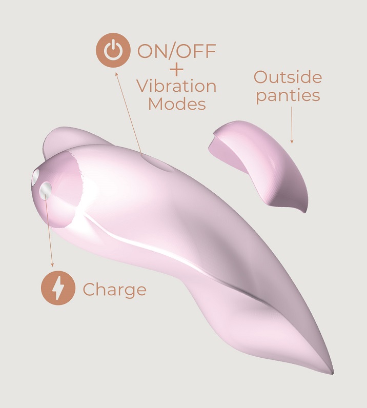 Adrien Lastic - Temptation APP Panty Vibrator - Pink photo-3