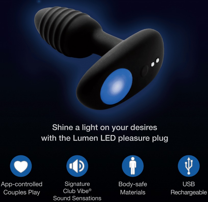 Kiiroo - OhMiBod Lumen App-Controlled Plug - Black photo-7