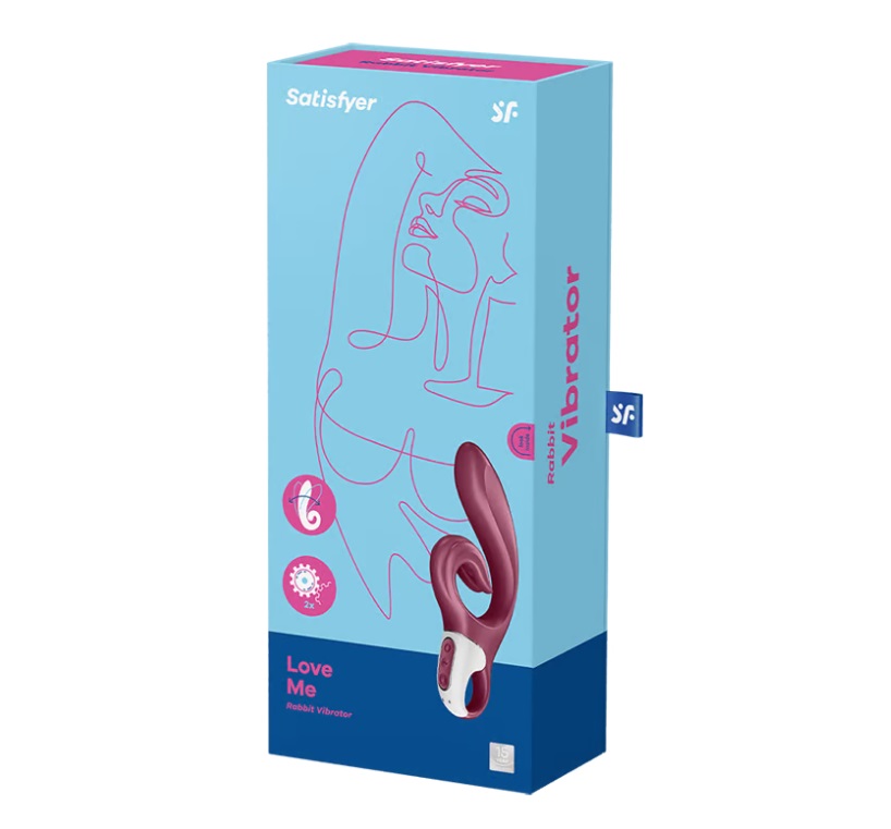 Satisfyer - Love Me Rabbit Vibrator - Red photo-6