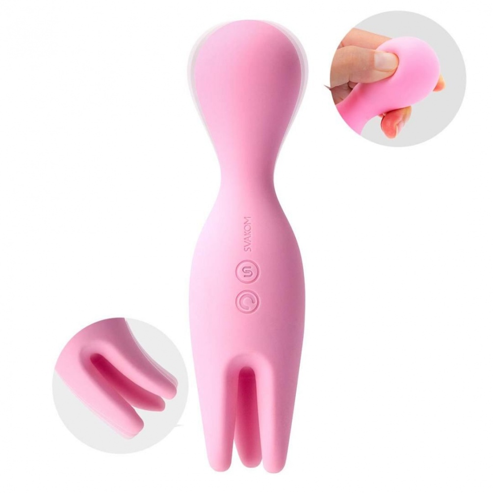 SVAKOM - Nymph Stimulator - Pale Pink photo-7