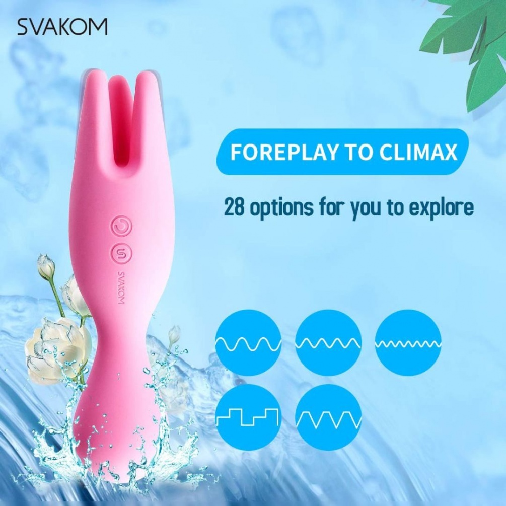 SVAKOM - Nymph Stimulator - Pale Pink photo-10