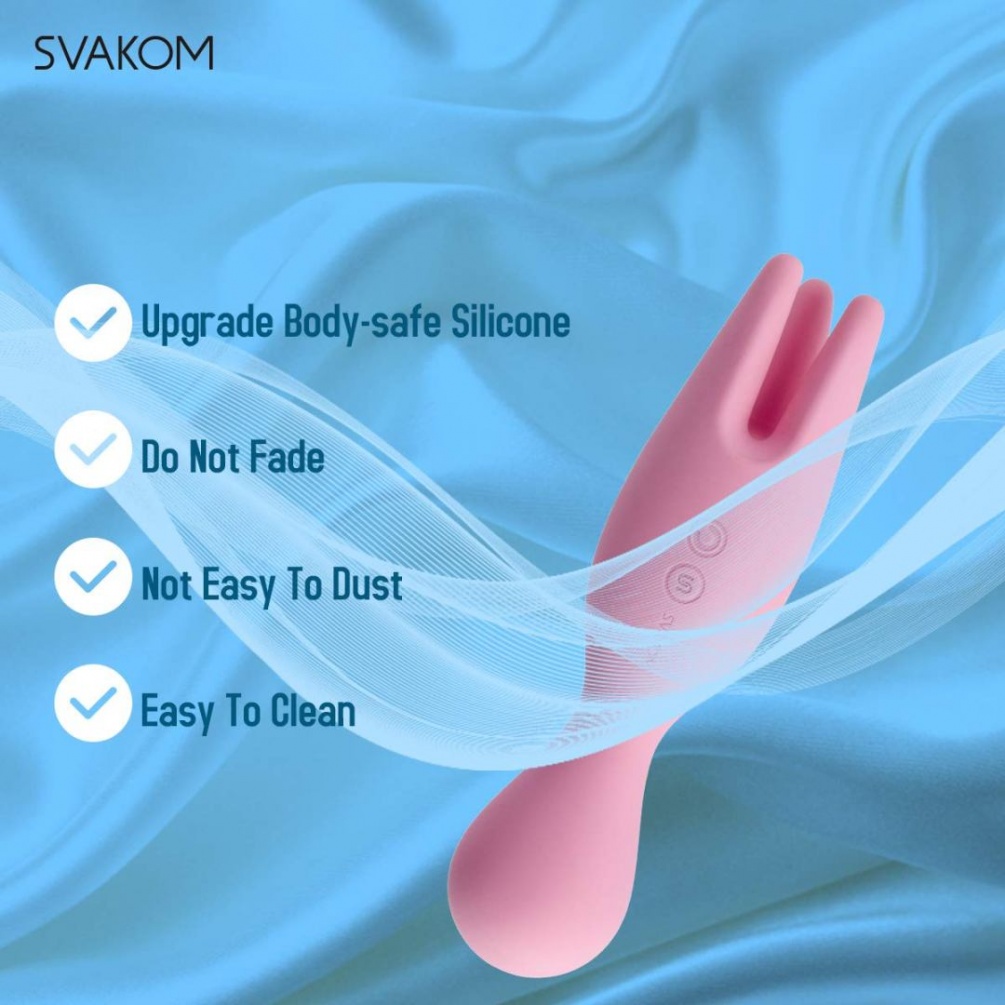 SVAKOM - Nymph Stimulator - Pale Pink photo-11