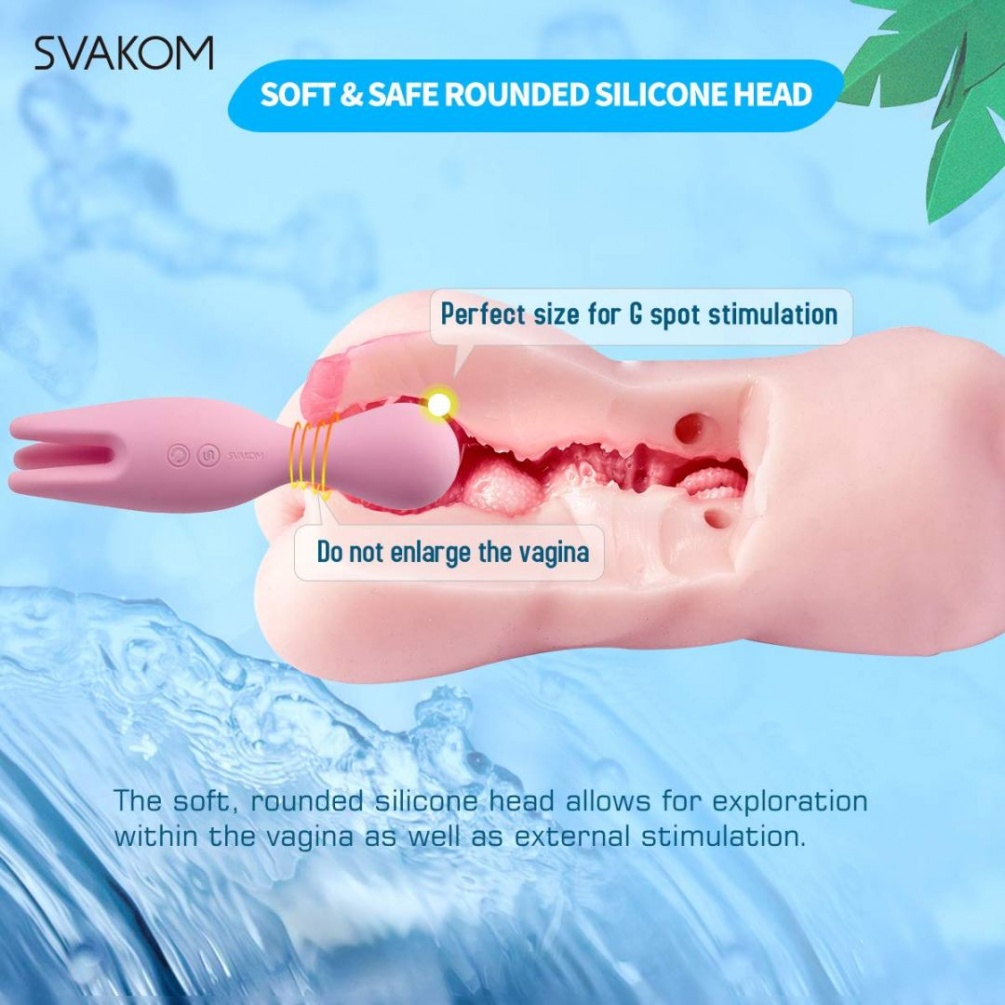 SVAKOM - Nymph Stimulator - Pale Pink photo-13