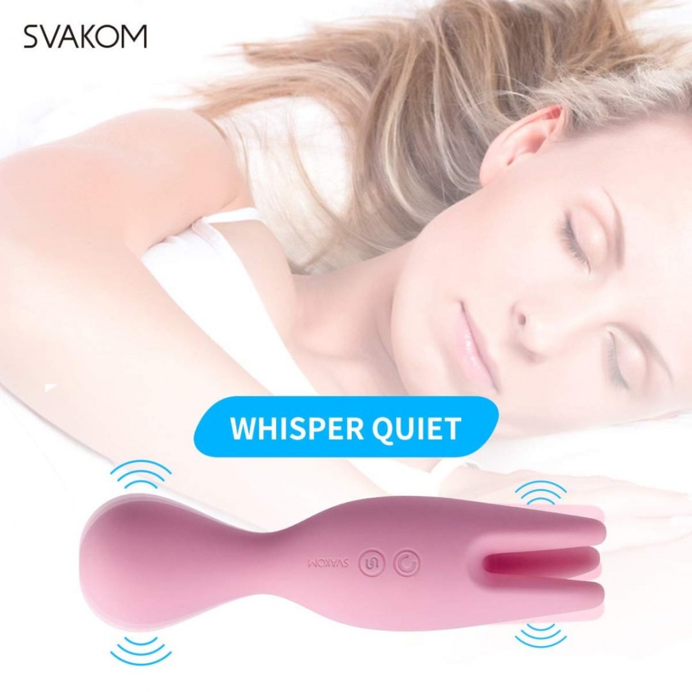 SVAKOM - Nymph Stimulator - Pale Pink photo-15