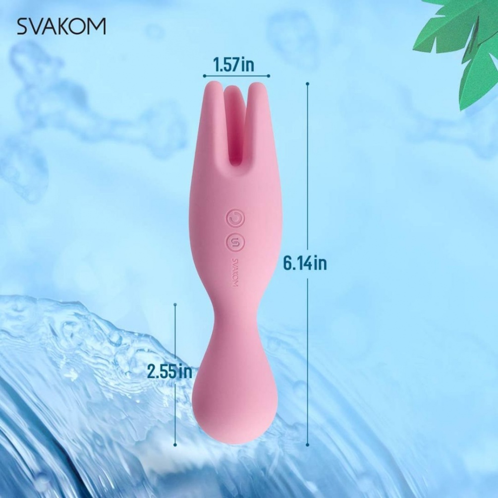 SVAKOM - Nymph Stimulator - Pale Pink photo-17