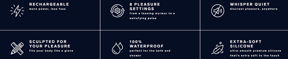 Lelo - Enigma Clitoral Stimulator - Black photo-5