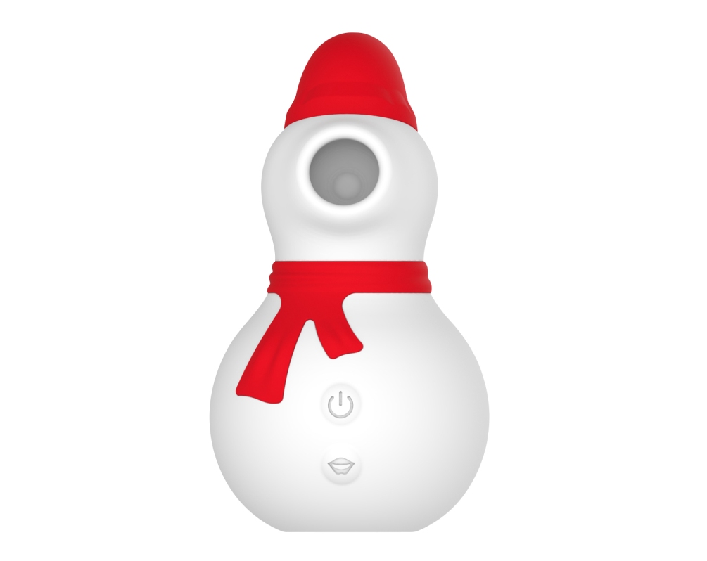 Chisa - Snowman Sucking Massager - Red photo-3
