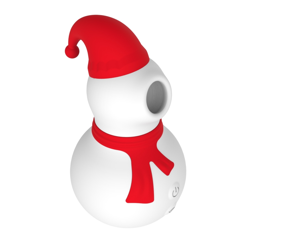 Chisa - Snowman Sucking Massager - Red photo-4