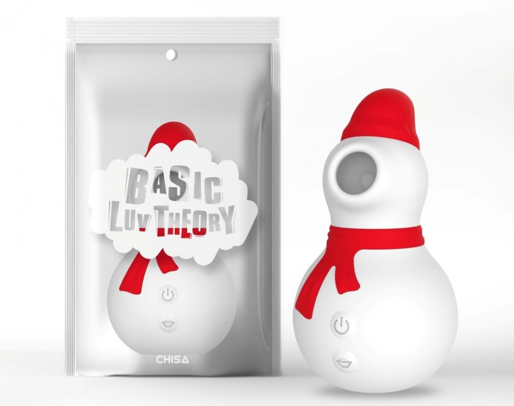 Chisa - Snowman Sucking Massager - Red photo-7