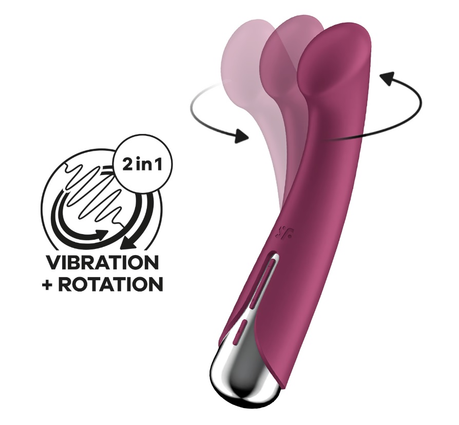 Satisfyer - Spinning G-Spot 1 Vibrator - Red photo-2