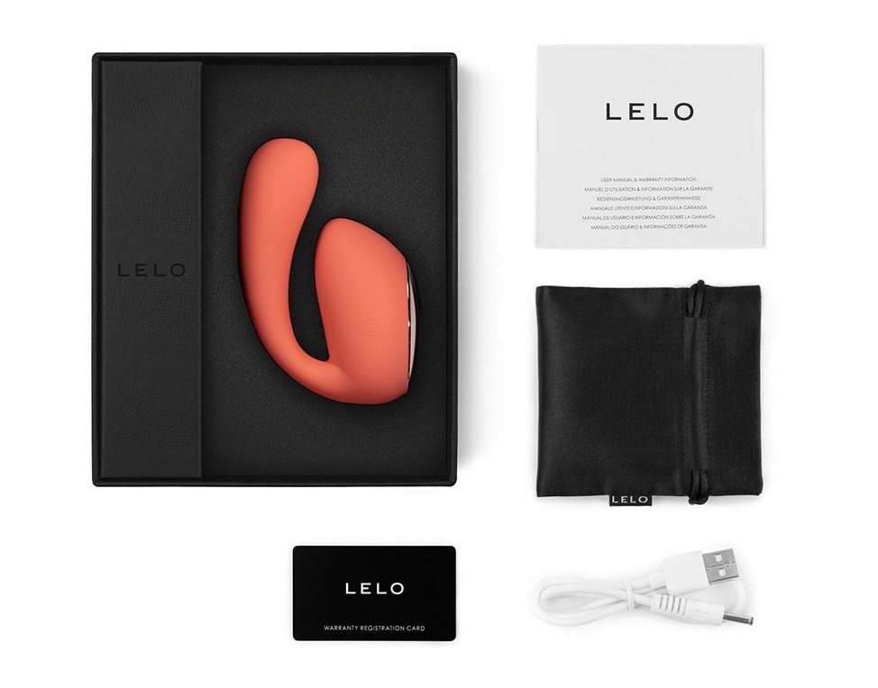 Lelo - Ida Wave APP Dual Vibrator - Coral Red photo-9