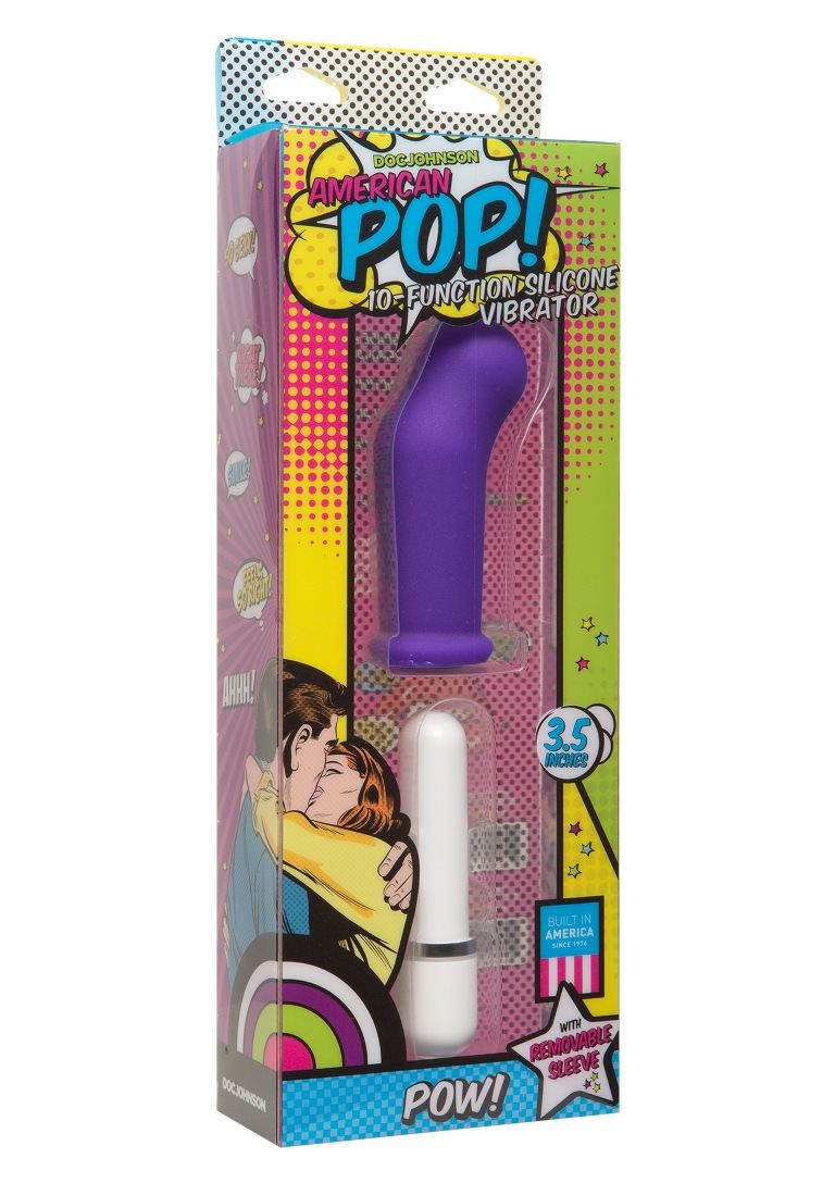 Doc Johnson - Pow! 10 Function Vibrator - Purple photo-2