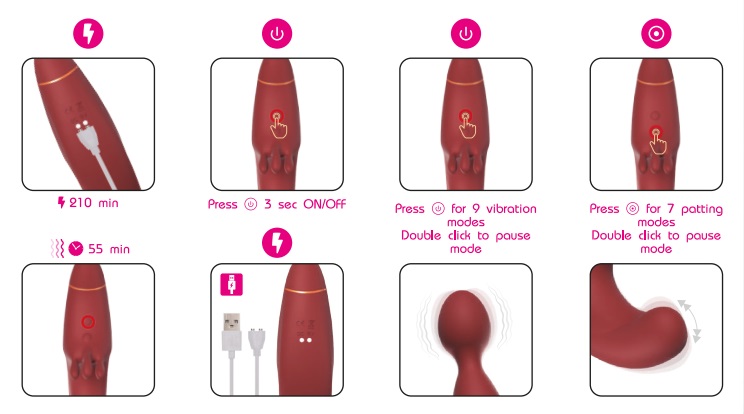 Adrien Lastic - Fusion Triple Vibrator - Rose photo-8