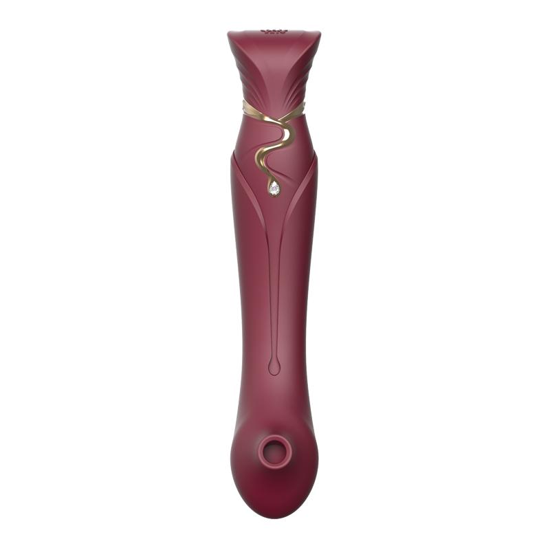 Zalo - Queen APP Heating Vibro Set - Wine Red photo-3