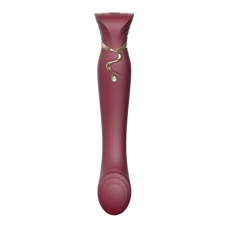 Zalo - Queen APP Heating Vibro Set - Wine Red photo-5