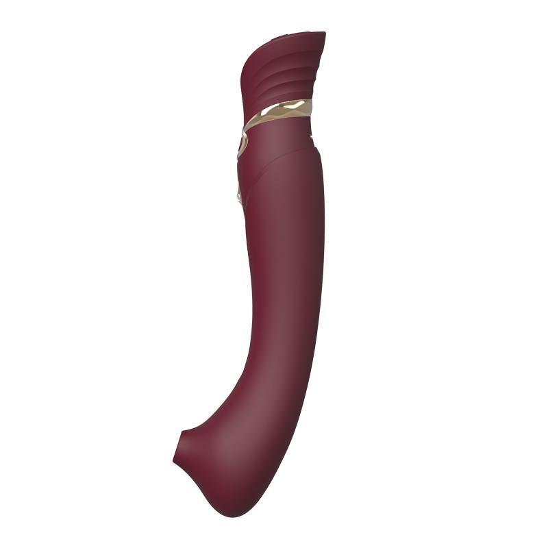 Zalo - Queen APP Heating Vibro Set - Wine Red photo-6