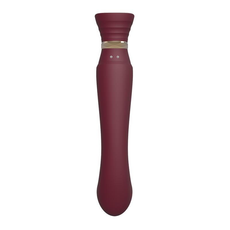 Zalo - Queen APP Heating Vibro Set - Wine Red photo-7