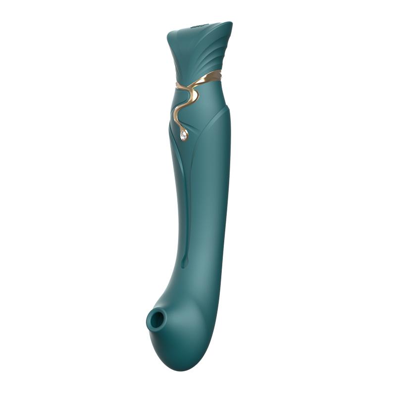 Zalo - Queen APP Heating Vibro Set - Jewel Green photo-2