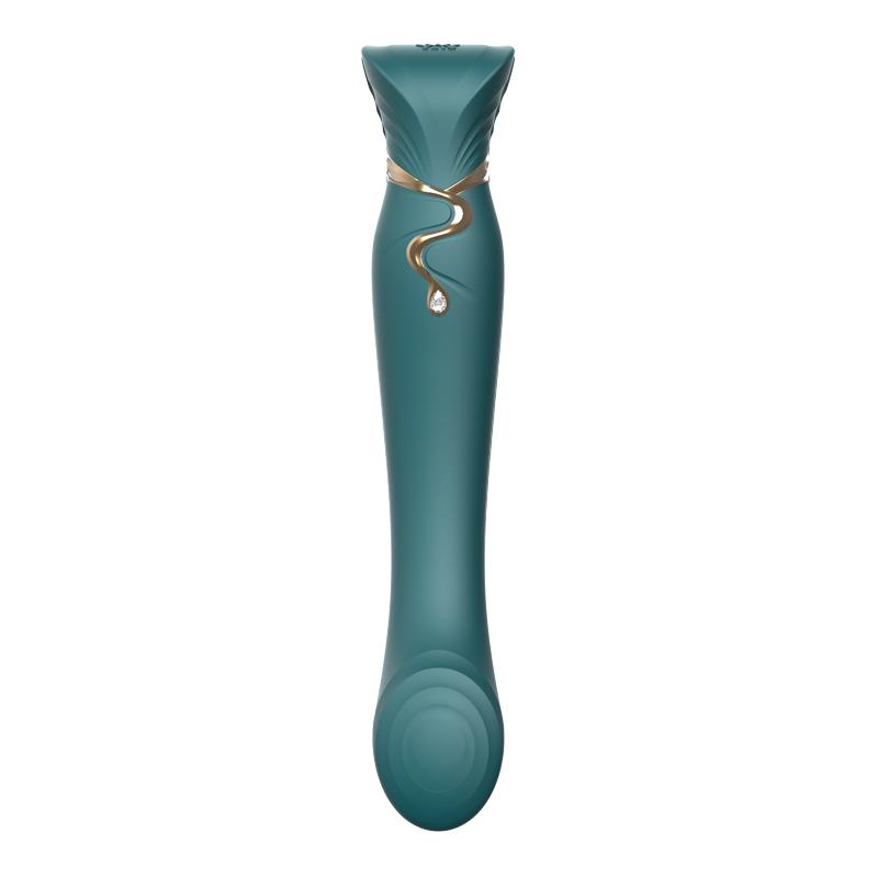 Zalo - Queen APP Heating Vibro Set - Jewel Green photo-5