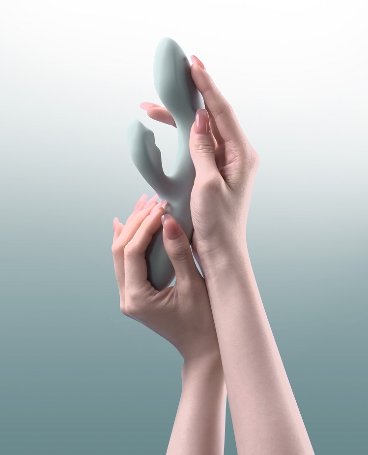 SVAKOM - Chika APP Rabbit Vibrator - Turquoise Grey photo-2