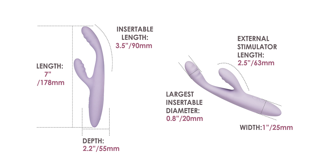 SVAKOM - Cici+ 2 APP Rabbit Vibrator - Pastel Lilac photo-13