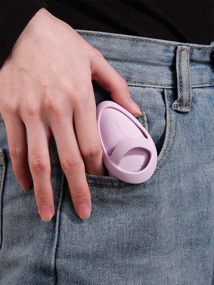 SVAKOM - Echo 2 APP Flexible Finger Vibrator - Pink Lilac photo-9