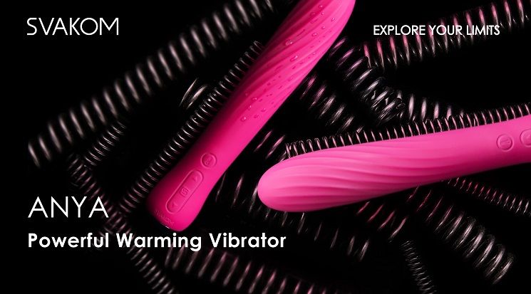 SVAKOM - Anya Warming Vibrator - Plum Red photo-6
