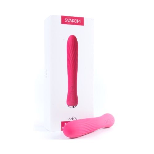 SVAKOM - Anya Warming Vibrator - Plum Red photo-13