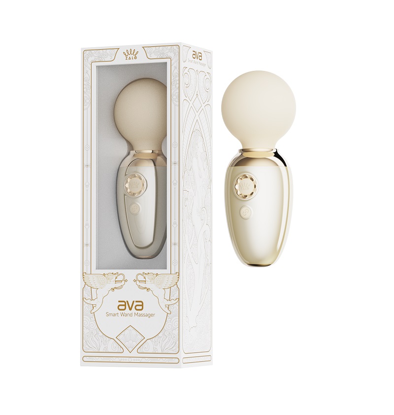 Zalo - Ava APP Mini Wand Massager - Ivory White photo-12