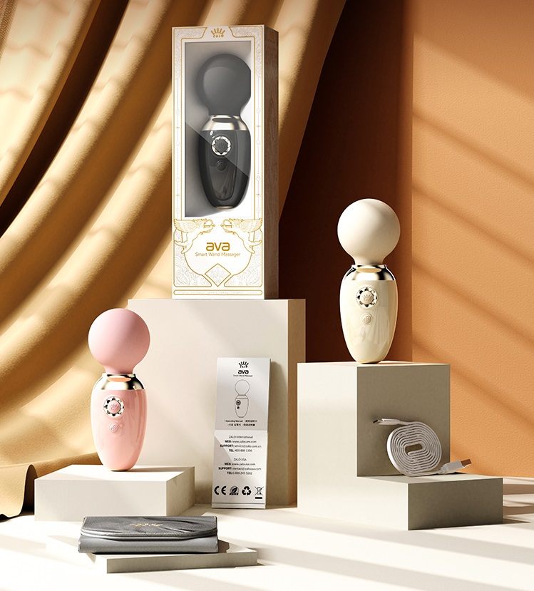 Zalo - Ava APP Mini Wand Massager - Ivory White photo-14