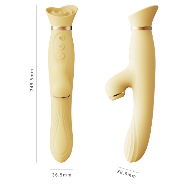 Zalo - Rose Vibrator - Lemon Yellow photo-12